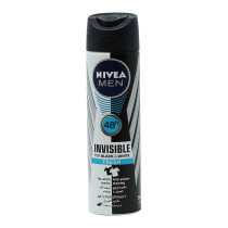Men Black And White Invisible Fresh Antiperspirant For Men Spray 150ml 