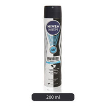 Men Black And White Invisible Fresh Antiperspirant For Men Spray 200ml 