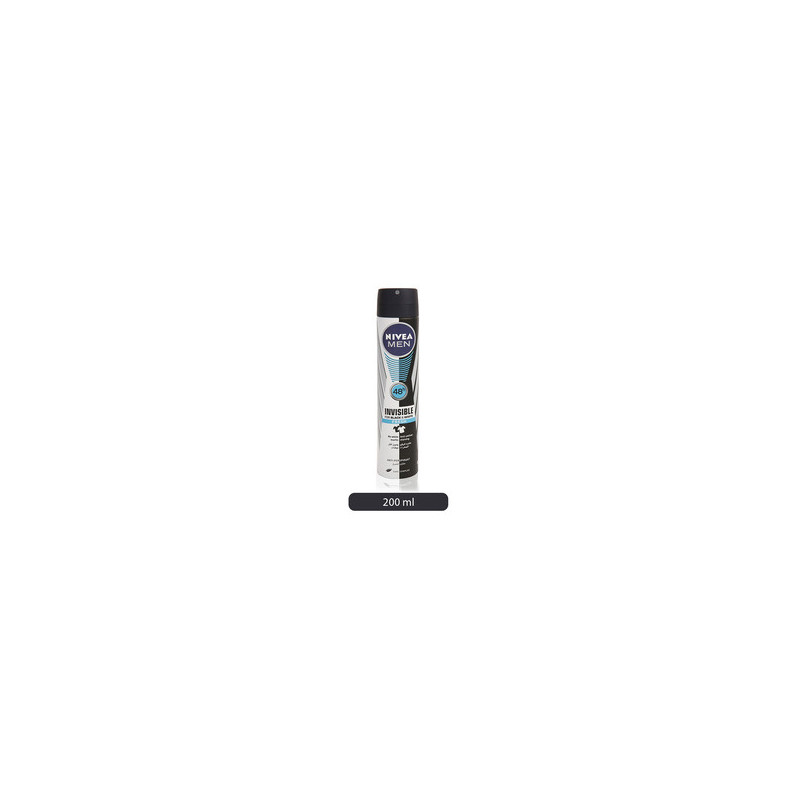 Men Black And White Invisible Fresh Antiperspirant For Men Spray 200ml