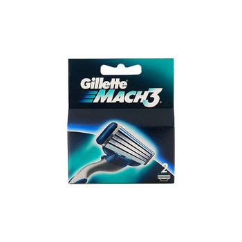 Pack Of 2 Mach3 Razor Refill Cartridges BlueSilver