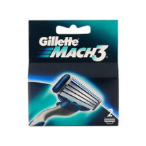 Pack Of 2 Mach3 Razor Refill Cartridges BlueSilver 