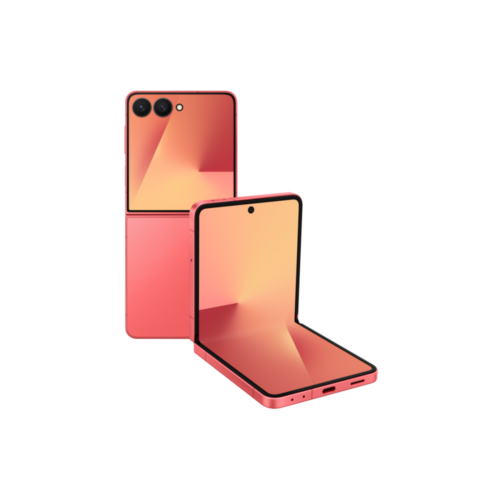 Samsung Galaxy Z Flip7 256 GB, 12 GB RAM, Coralred AI Smartphone Middle East Version 1 Year Samsung Warranty