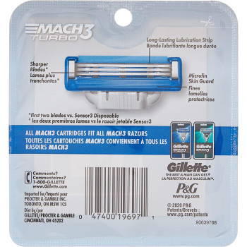 Mach3 Turbo Cartridges BlueSilver 