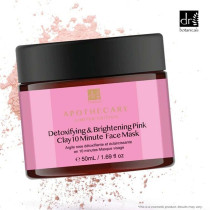 Dr. Botanicals Detoxifying Brightening Pink Clay 10 Minute Face Mask Facial Mask