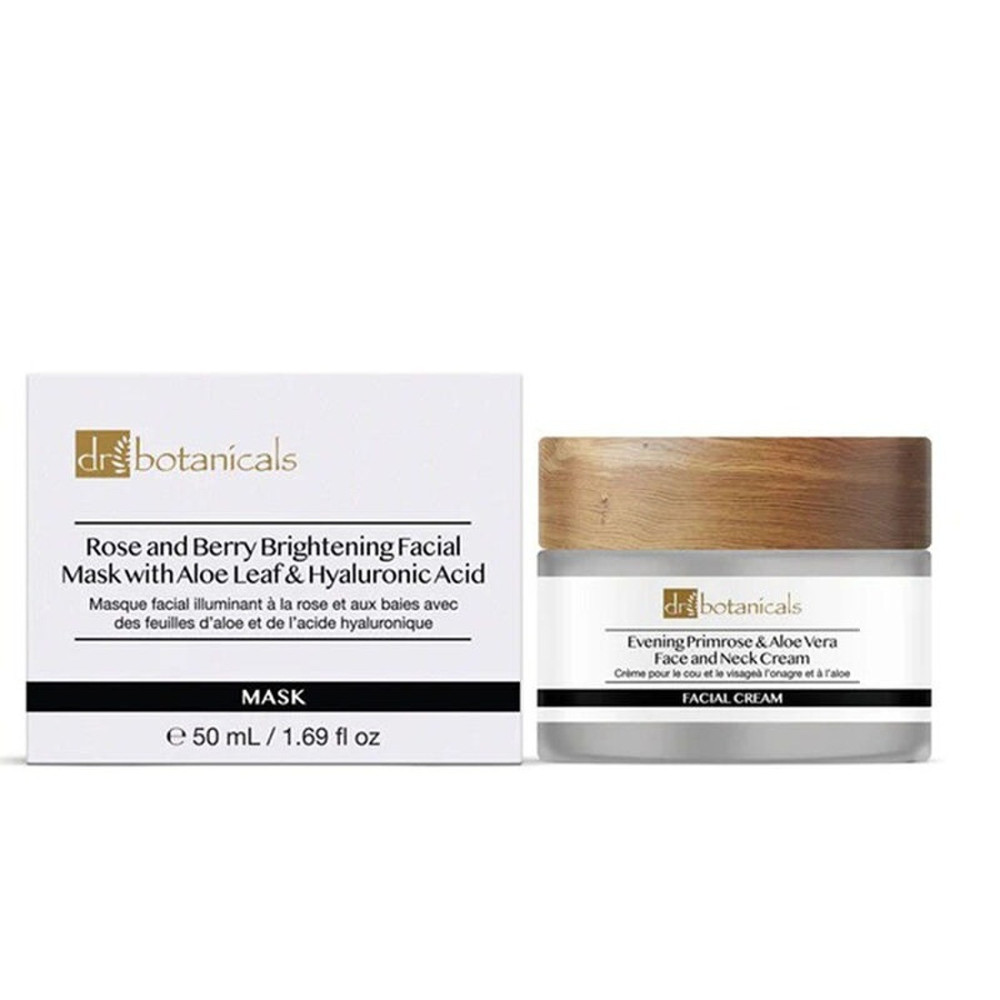 Dr. Botanicals Rose And Berry Brightening Facial Mask With Aloe Leaf And Hyaluronic Acid Facial Mask