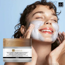 Dr. Botanicals Rose And Berry Brightening Facial Mask With Aloe Leaf And Hyaluronic Acid Facial Mask