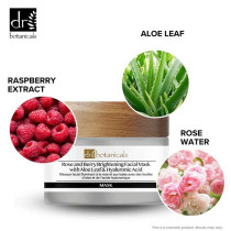 Dr. Botanicals Rose And Berry Brightening Facial Mask With Aloe Leaf And Hyaluronic Acid Facial Mask