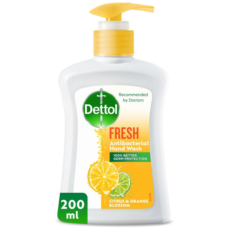 Fresh AntiBacterial Liquid Hand Wash 200ml Citrus And Orange Blossom
