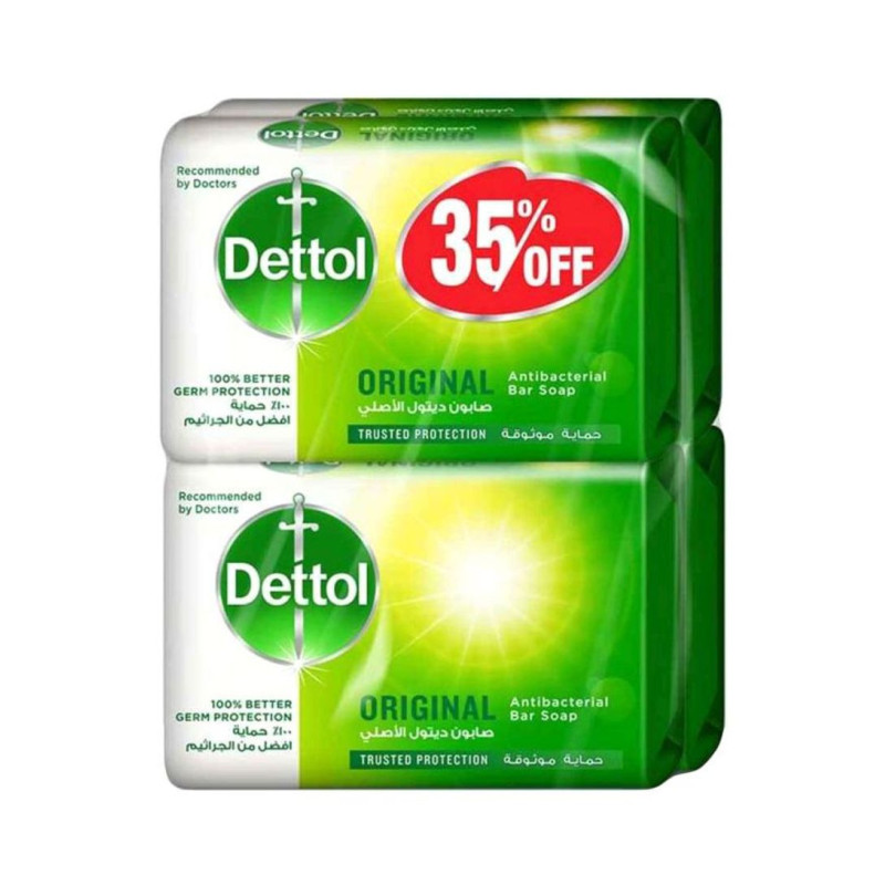 Pack Of 4 Original AntiBacterial Bar Soap 4x120g