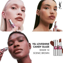 Yves Saint Laurent Loveshine Candy Glaze Lipstick, 14 Scenic Brown