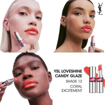 Yves Saint Laurent Loveshine Candy Glaze Lipstick, 12 Coral Excitement