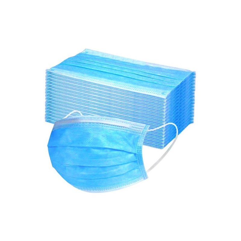 Pack Of 50 Disposable 3 Layer Face Masks