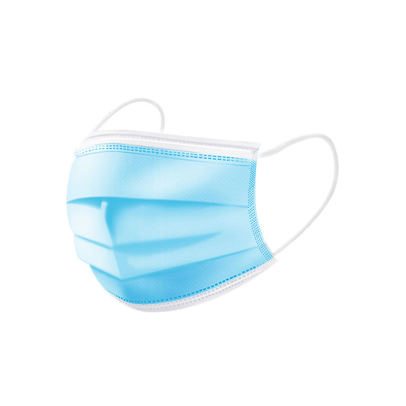 50Piece Disposable 3 Layers AntiDust Face Mask Set
