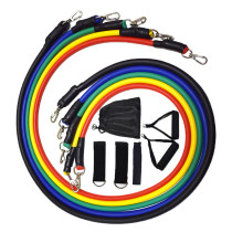 11pcsset Resistance Bands Set Pull Rope Yoga Exercise Fitness Rubber with Handles Legs Ankle Strap Door Anchor Waterproof