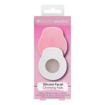 Brushworks Silicone Facial Cleansing Pads Pack of 2