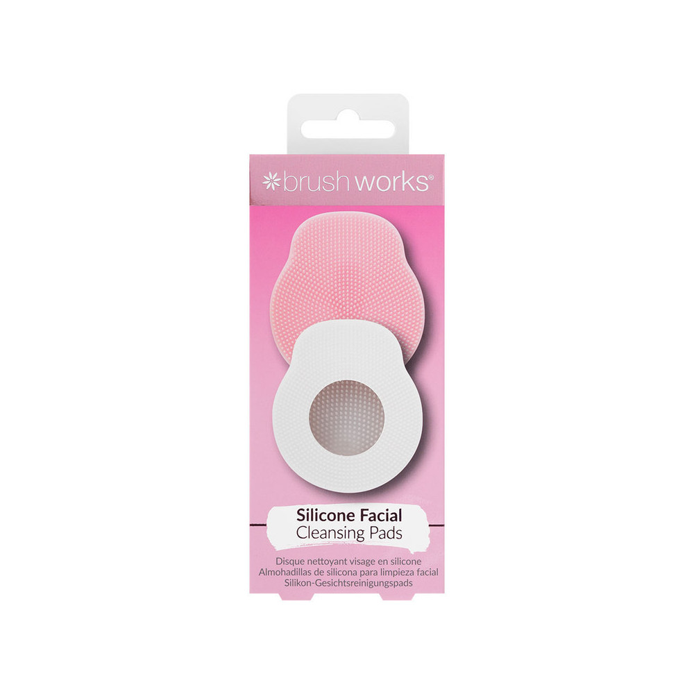 Brushworks Silicone Facial Cleansing Pads Pack of 2