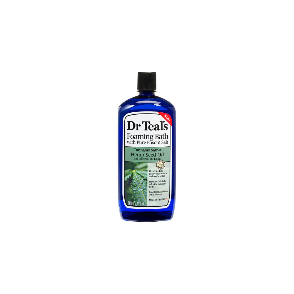 Dr Teals Foaming Bath Cannabis Sativa Hemp Seed Oil 1000ml