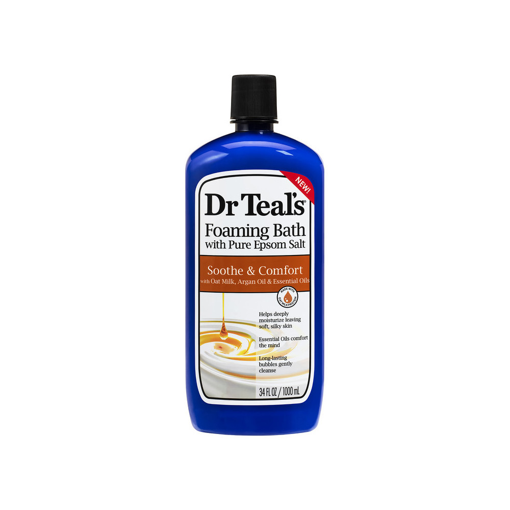 Dr Teals Foaming Bath with Epsom Salt Oat Milk And Argan Oil 1000ml