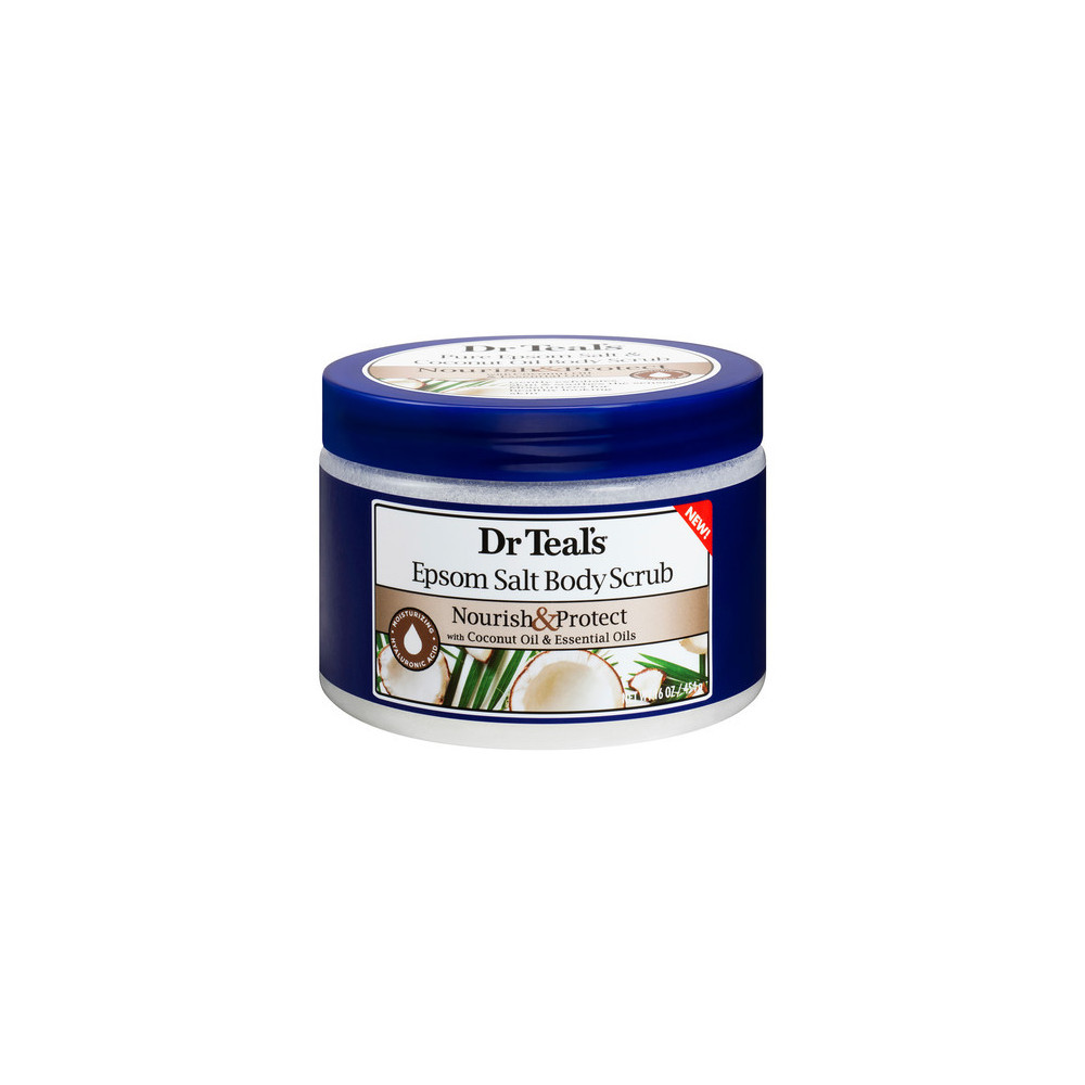 Dr Teals Epsom Salt Body Scrub Coconut Oil 454g