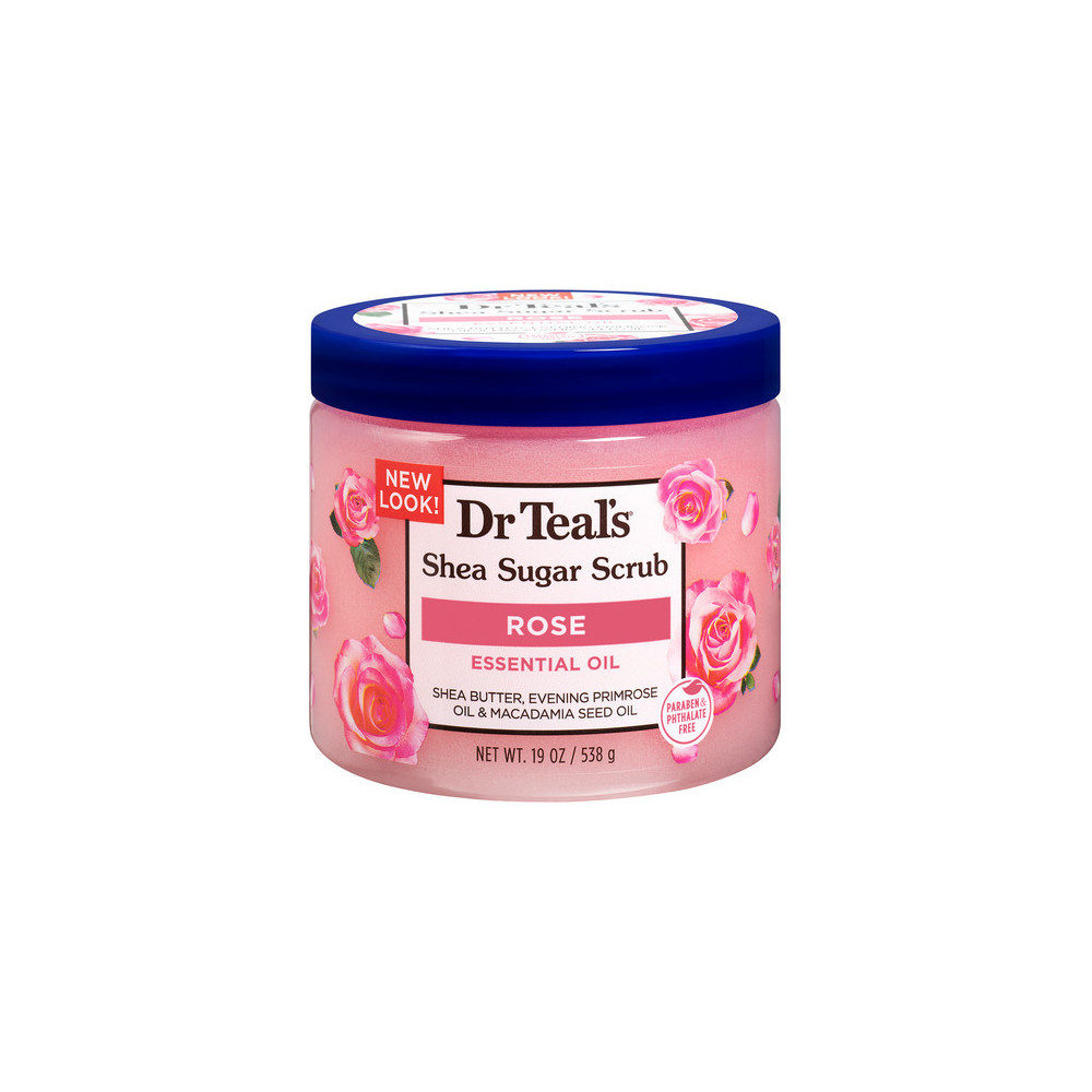 Dr Teals Shea Sugar Body Scrub Rose 538g