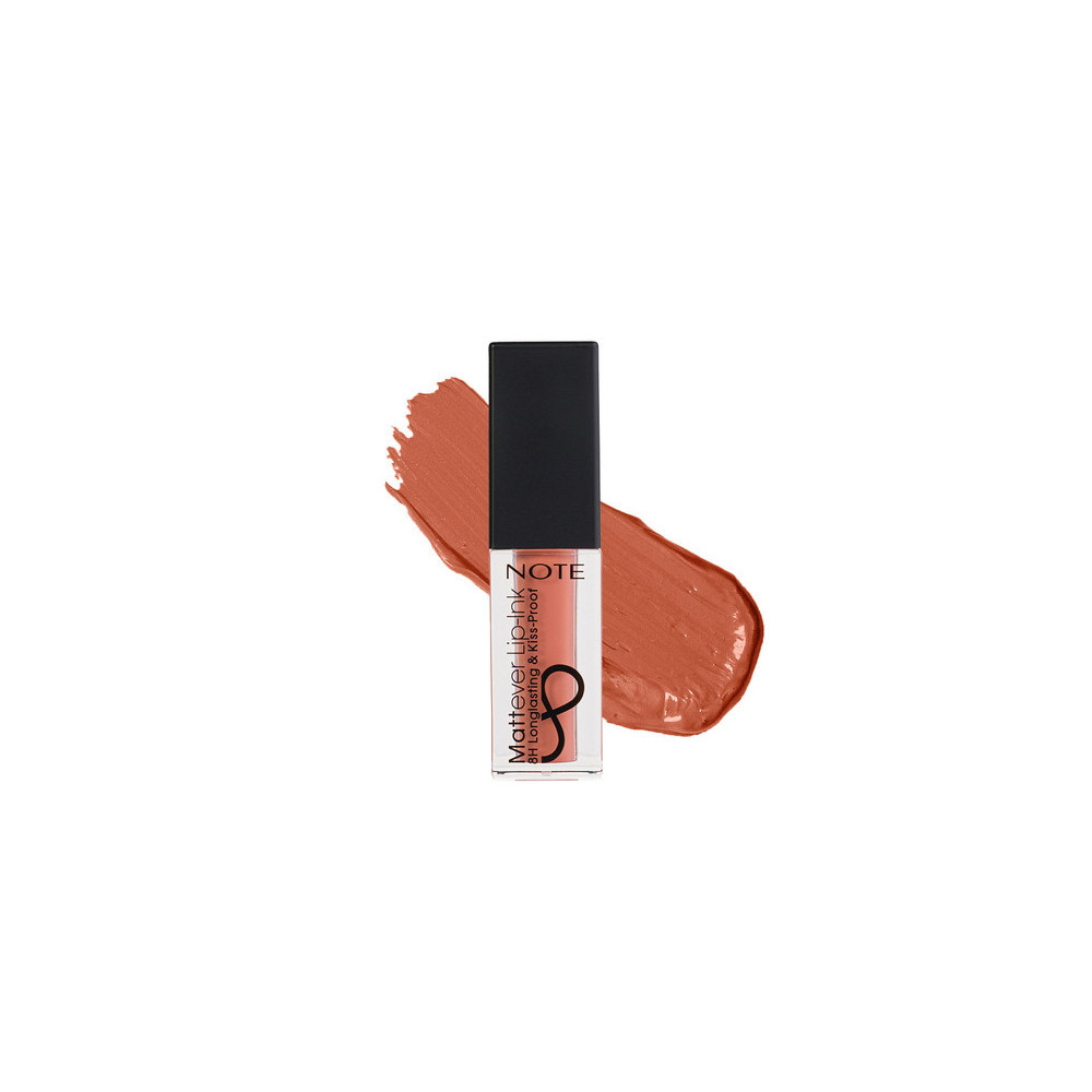 Note Mattever Lip Ink 8H Long Lasting Liquid Lipstick, 04 Peach Rose