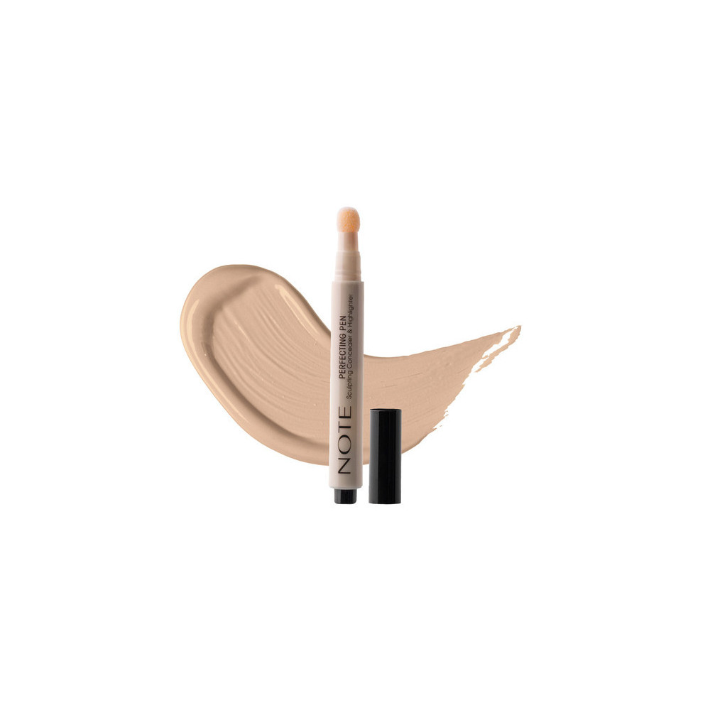 Note Perfecting Pen Sculpting Concealer And Highlighter, 04 Warm Beige