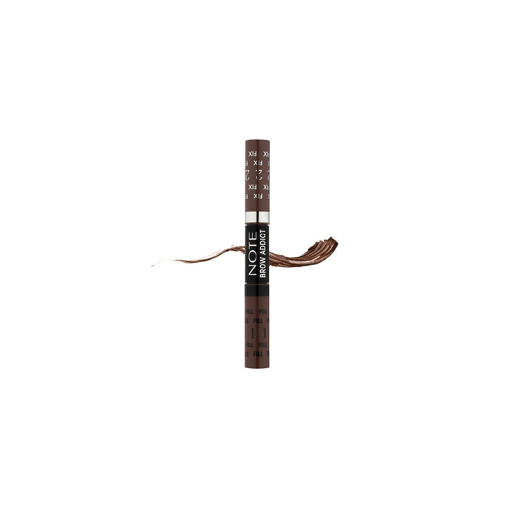 Note Brow Addict Tint And Shaping Gel, 03 Dark Brown