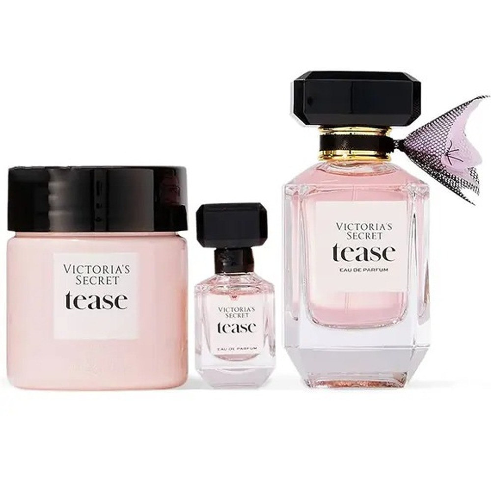Victoria's Secret Tease For Women Set Eau De Parfum 50Ml + Eau De Parfum 7.5Ml + Body Cream 100 Ml