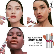 Yves Saint Laurent Loveshine Candy Glaze Lipstick, 4 Nude Pleasure