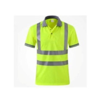 Abbas Ali Protective Polyester Reflective Polo T-Shirt, Style No. FKB, Large