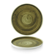 Churchill UK Stonecast Plume Green Walled Plate 26 Cm H 2 Cm