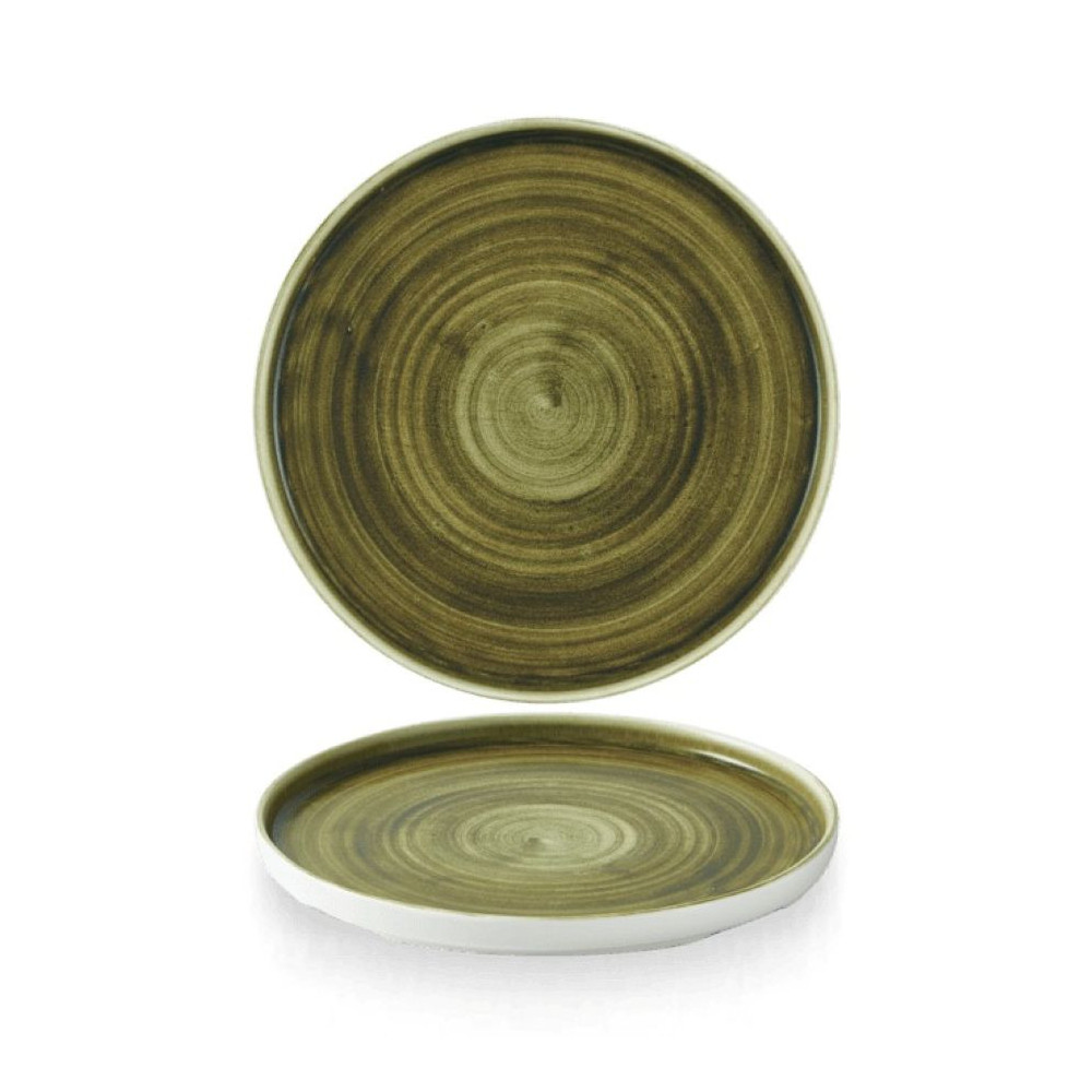Churchill UK Stonecast Plume Green Walled Plate 26 Cm H 2 Cm