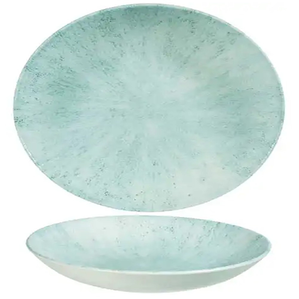 Churchill UK Homespun Accents Aquamarine Evolve Coupe Bowl 9.75 Inch