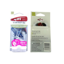 Truyu Qvs One Touch Reusable Hair Clips Multicolour, Pack Of 10