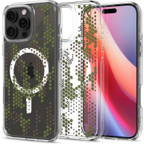 Spigen Ultra Hybrid MagFit Designed For iPhone 16 Pro Max Case Cover MagSafe Compatible, Digital Camo