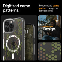 Spigen Ultra Hybrid MagFit Designed For iPhone 16 Pro Max Case Cover MagSafe Compatible, Digital Camo