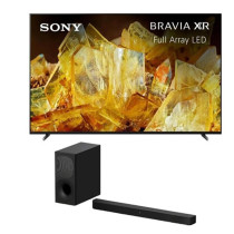 Sony 75 Inch 4K UHD TV X90L Series LED Smart TV Bundle With HT-S400 2.1 Ch Soundbar, Wireless Subwoofer, Black