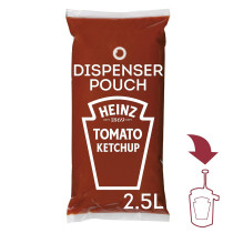 Heinz Tomato Ketchup Pouch Som, 3 X 2.5 Liters