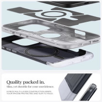 Spigen Classic C1 MagFit For iPhone 16 Pro Max Case Cover MagSafe Compatible Extreme Protection Tech, Graphite