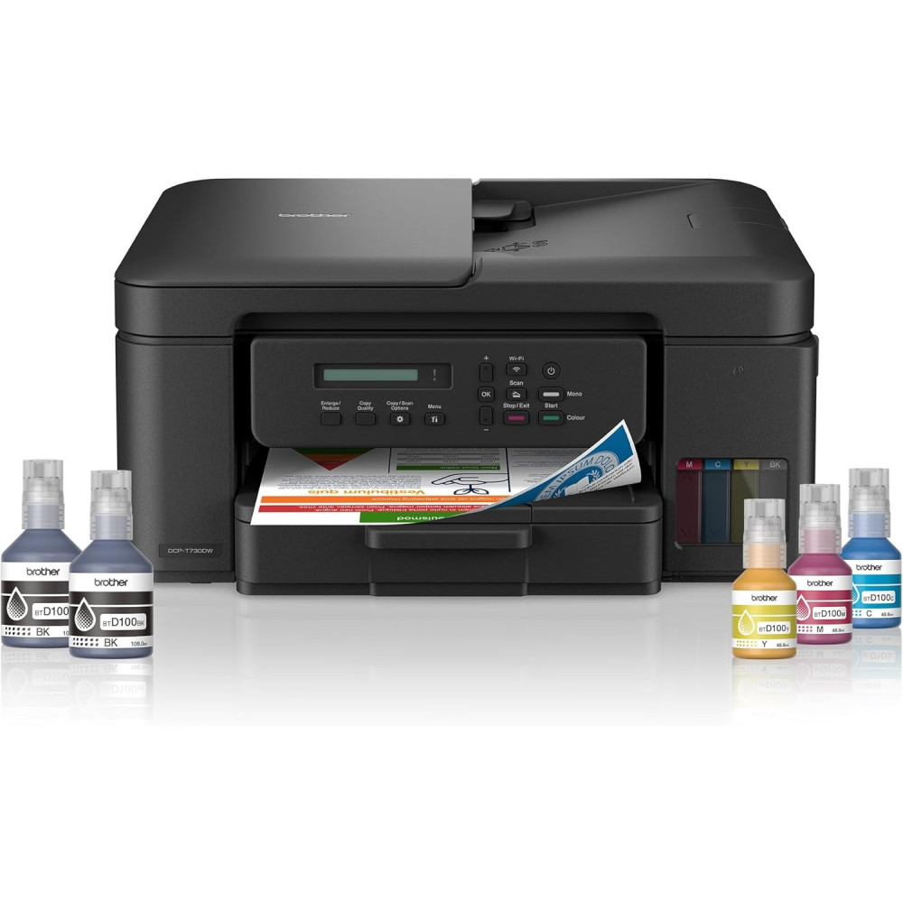 Brother Wireless All In One Ink Tank Printer, DCP-T730DW