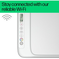 HP Deskjet Ink Advantage 2875 Wireless Print, Copy, Scan, All-In-One Printer, White, 60K47C