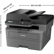 Brother Wireless All In One Monochrome Laser Printer, DCP-L2640DW, Black