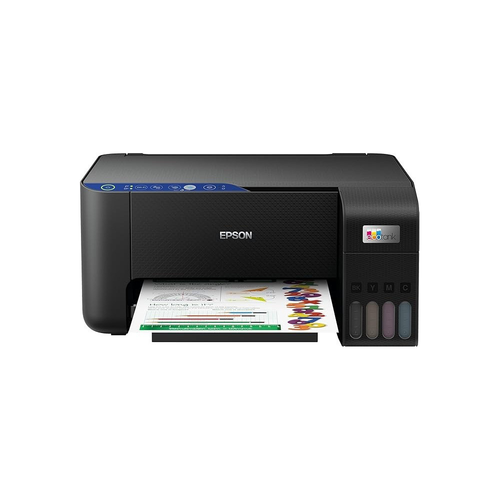 Epson Ecotank L3252 Home Ink Tank Printer A4, Colour, 3-In-1 Printer With Wifi And Smartpanel App Connectivity