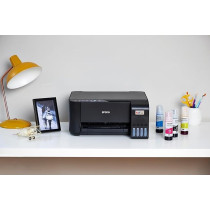 Epson Ecotank L3252 Home Ink Tank Printer A4, Colour, 3-In-1 Printer With Wifi And Smartpanel App Connectivity