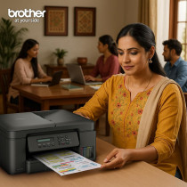 Brother Wireless All In One Ink Tank Printer, DCP-T730DW, Automatic Duplex Print & Scan, ADF, Email & Mobile Print, Black