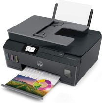 HP Smart Tank 530 Wireless All In One Printer, Print, Scan, Copy, Print Up To 18000 Black Or 8000 Color Pages, Black, 4SB24A
