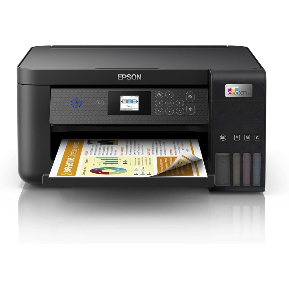 Epson Ecotank L4260 Home Ink Tank Printer Double Sided A4 Colour 3 In 1 Printer With Wi Fi Direct, Smart Panel Connectivity And LCD Screen, Black