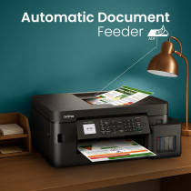Brother Wireless All In One Ink Tank Printer, MFC-T930DW, Automatic Duplex Print & Scan, ADF, Touch Screen Panel, Network Connectivity, Compact Design
