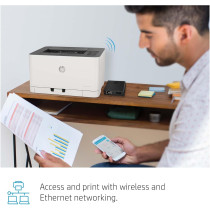 HP Color Laser 150Nw Laser Printer, 4ZB95A