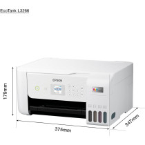 Epson Ecotank L3266 Home Ink Tank Printer A4, Colour, 3-In-1 Printer